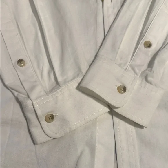 Denim Forum Classic White Button-Down Shirt - Picture 3 of 4
